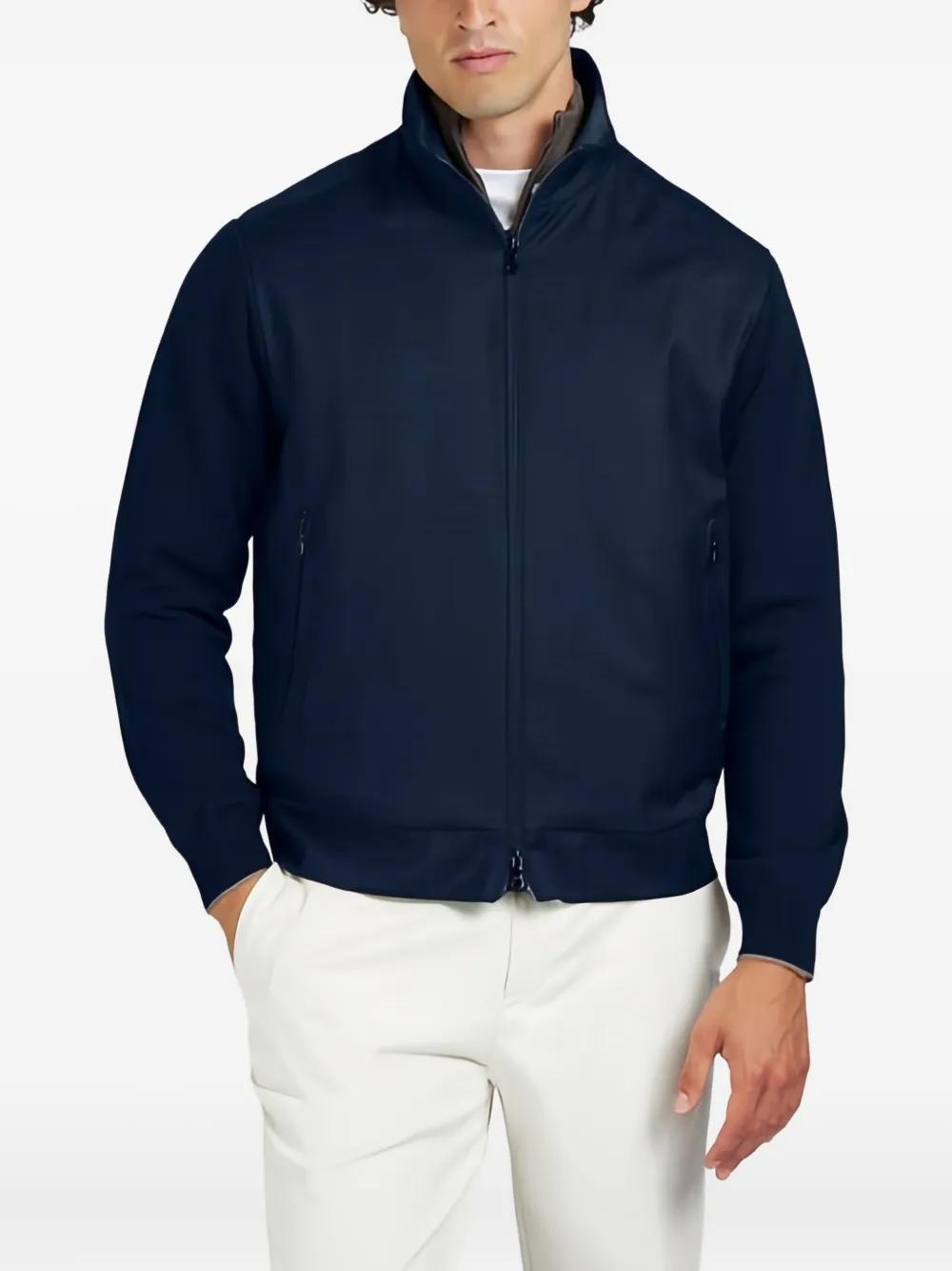 メ*8様 PAUL&SHARK Paul & Shark logo-print zip-up Sweatshirt | Black | FARFETCH