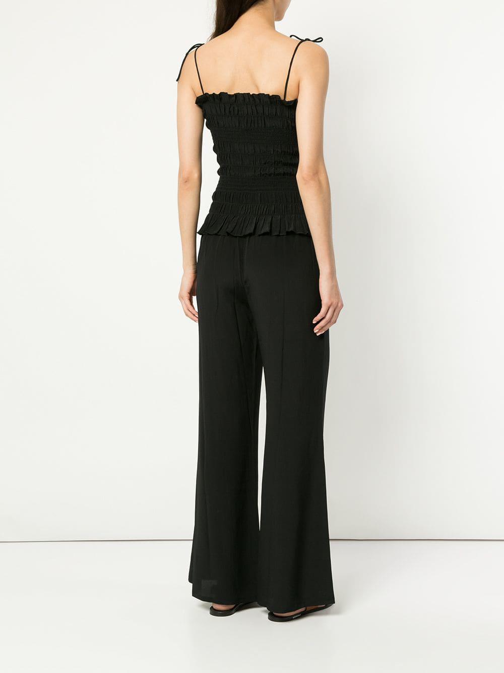 tory burch smocked jumpsuit
