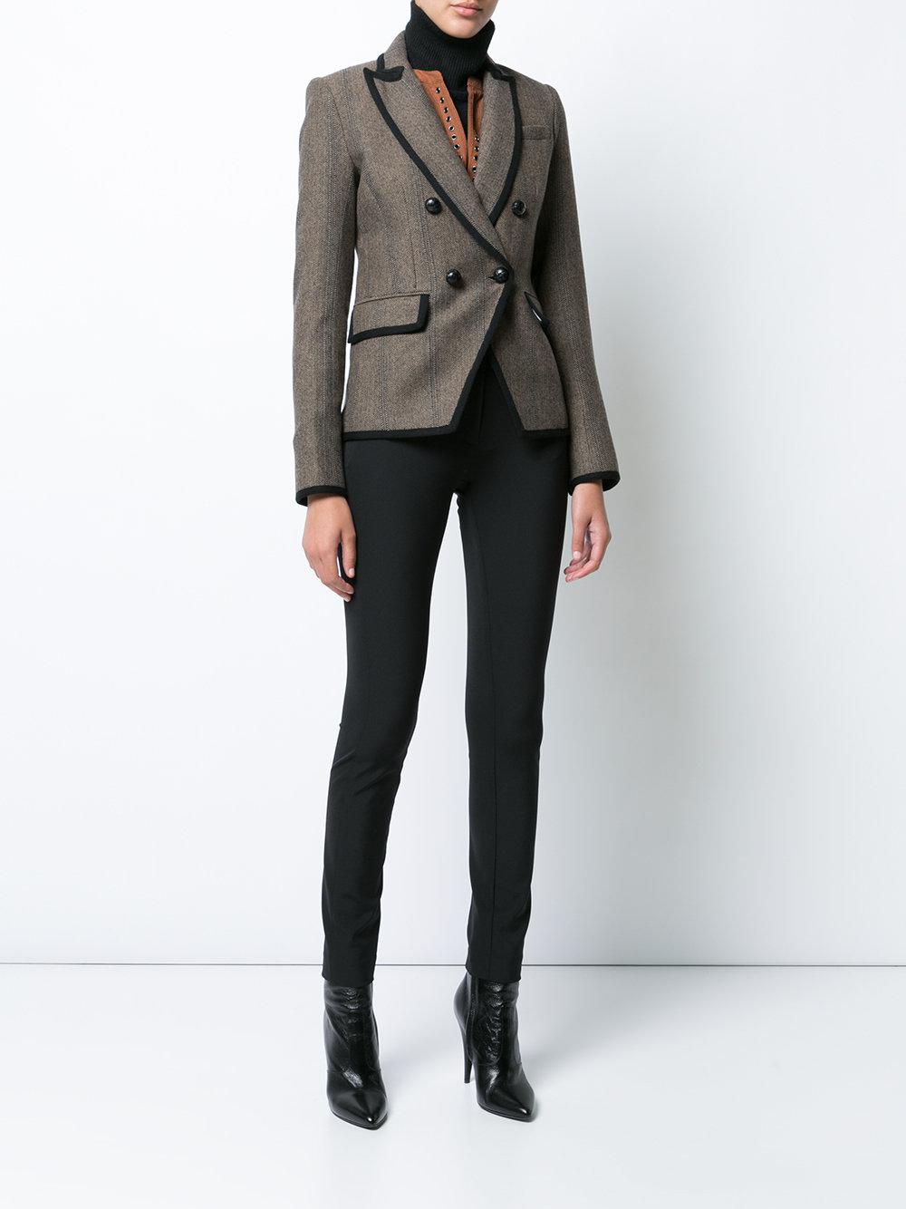 tweed fitted blazer