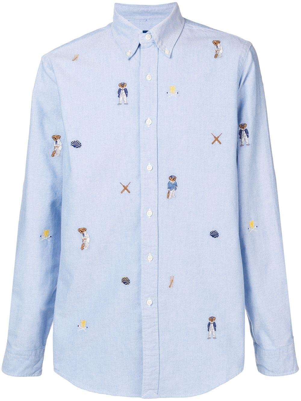 Camisa Teddy Bear con diseño bordado Polo Ralph Lauren de Algodón de color  Azul para hombre | Lyst