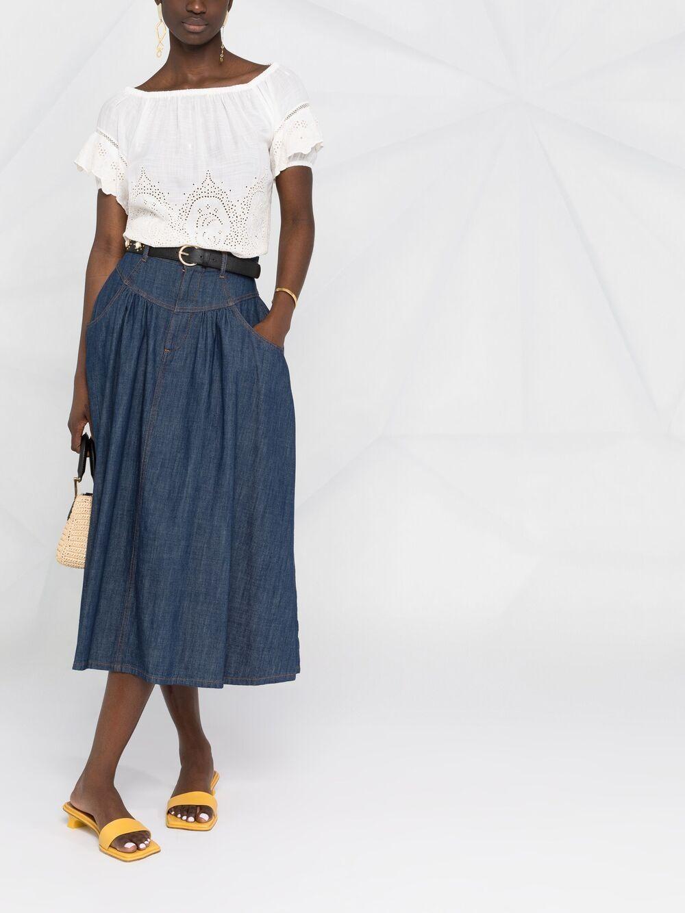Chloe denim top midi skirt