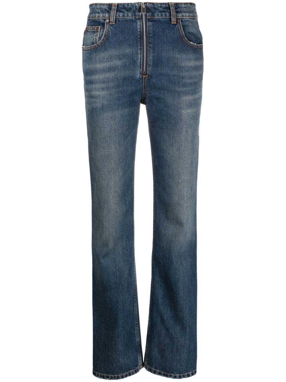 Stella McCartney Mid-rise Straight-leg Jeans in Blue