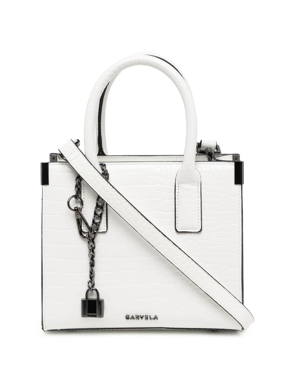 Carvela Kurt Geiger Lock Mini Tote Bag in White | Lyst