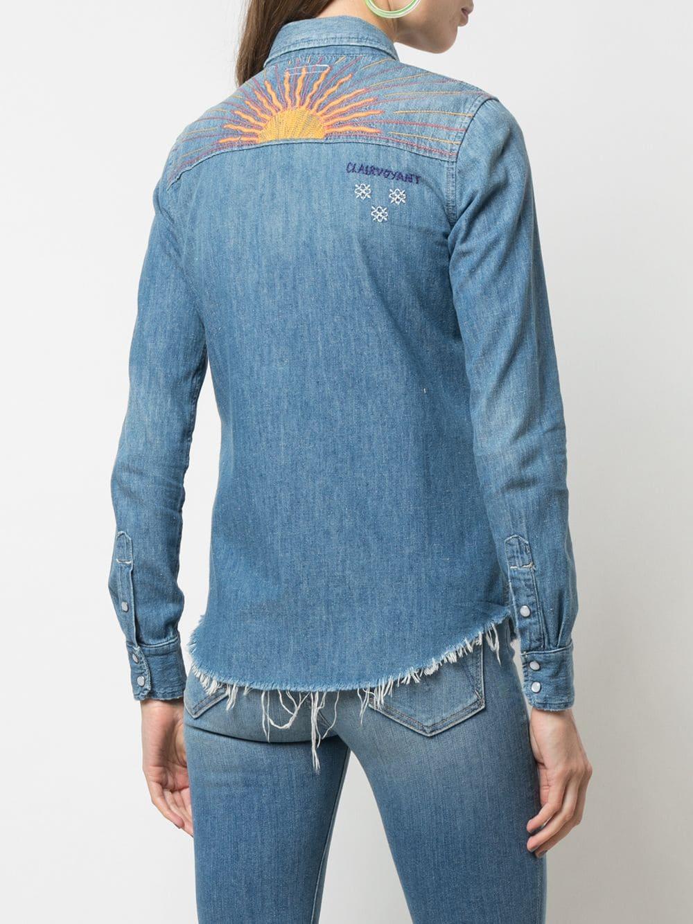 Mother The Honey Yoke Denim Shirt in 