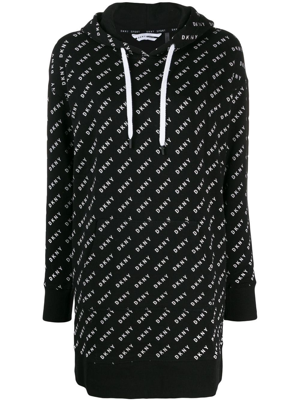 dkny hooded dress