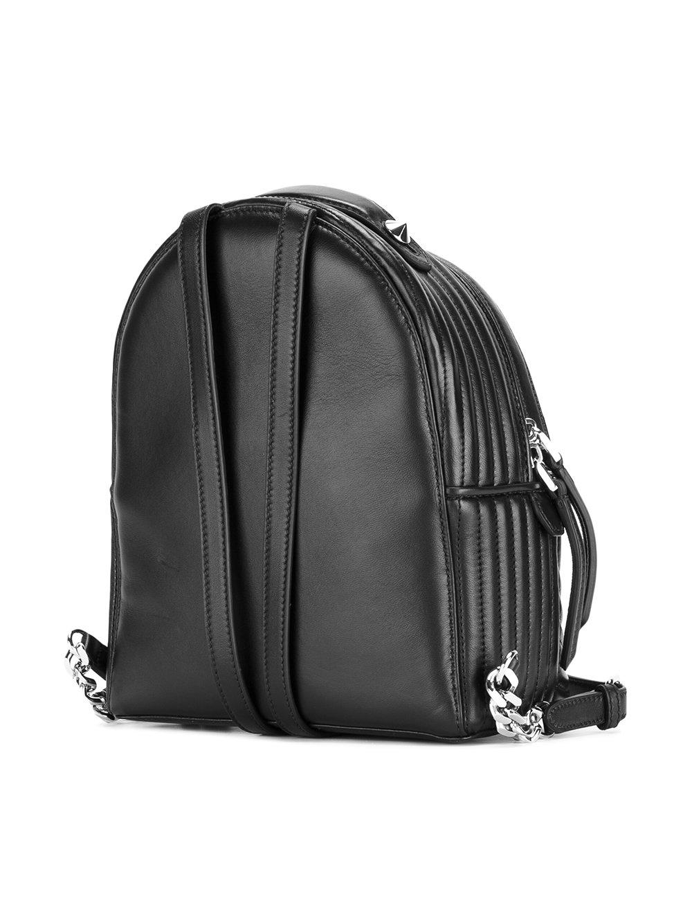 Fendi Leather Mini Quilted Backpack in Black - Lyst