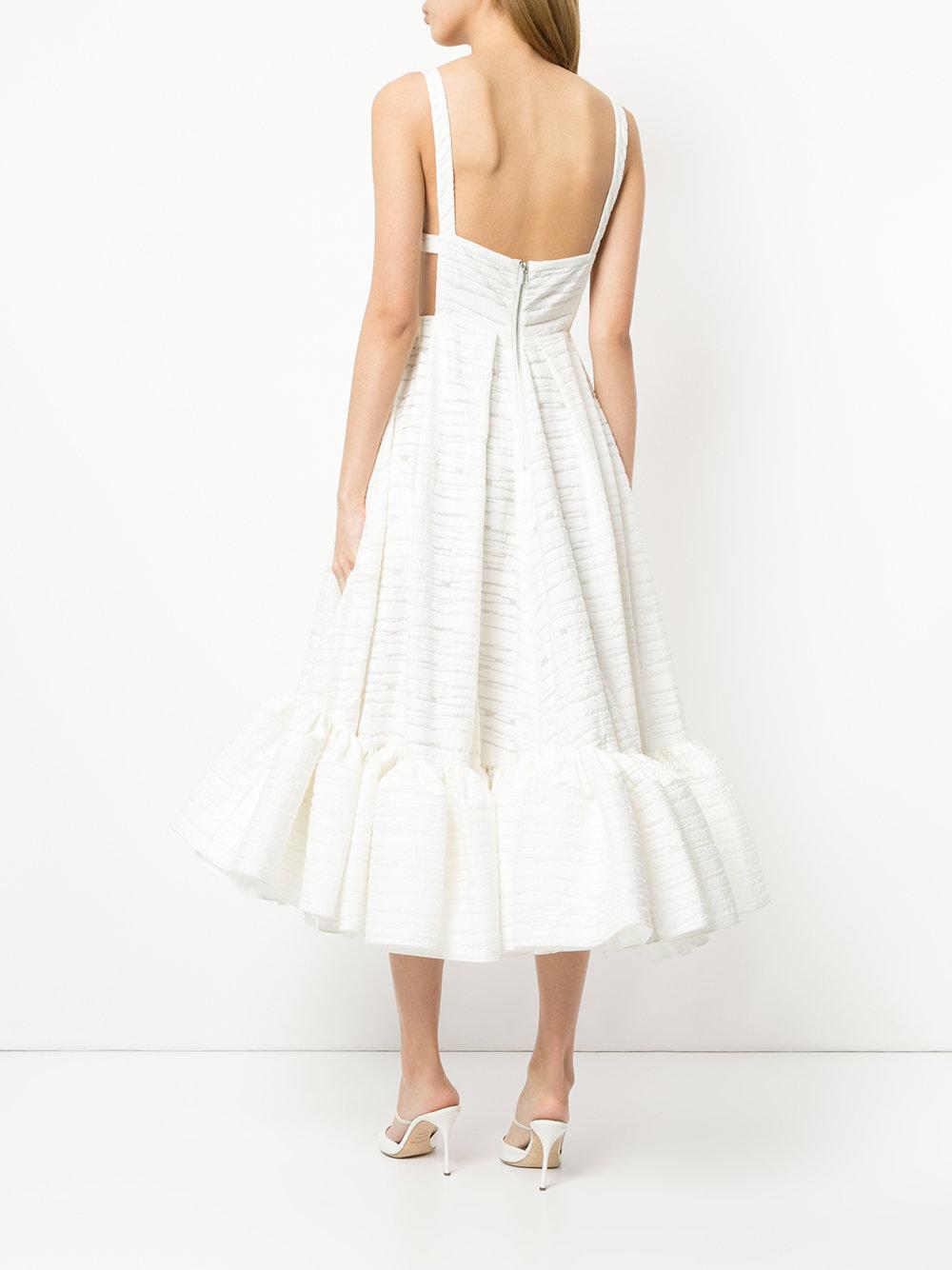 alex perry silver dress