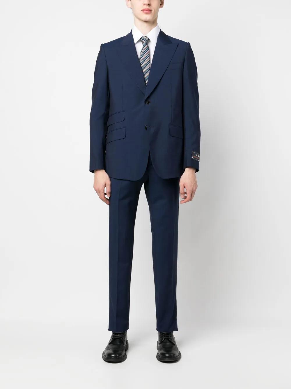gucci-blue-Single-Breasted-