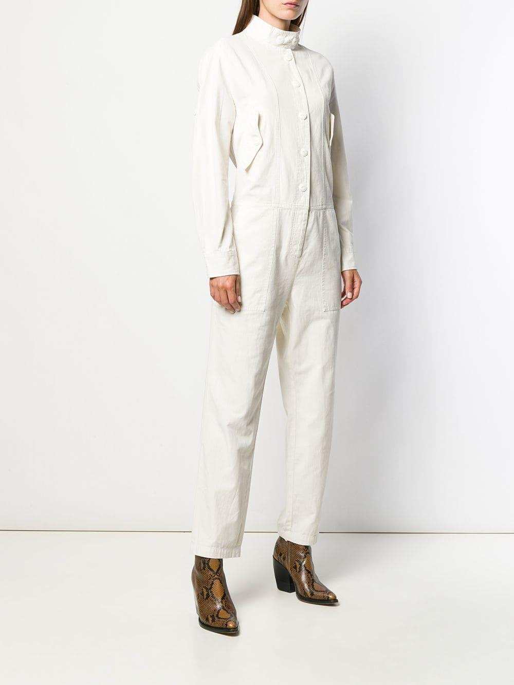 Rag & Bone Cotton Morris Jumpsuit in White - Lyst