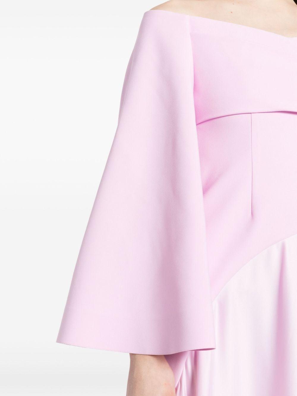 Solace London The Rina Off-shoulder Gown in Pink | Lyst