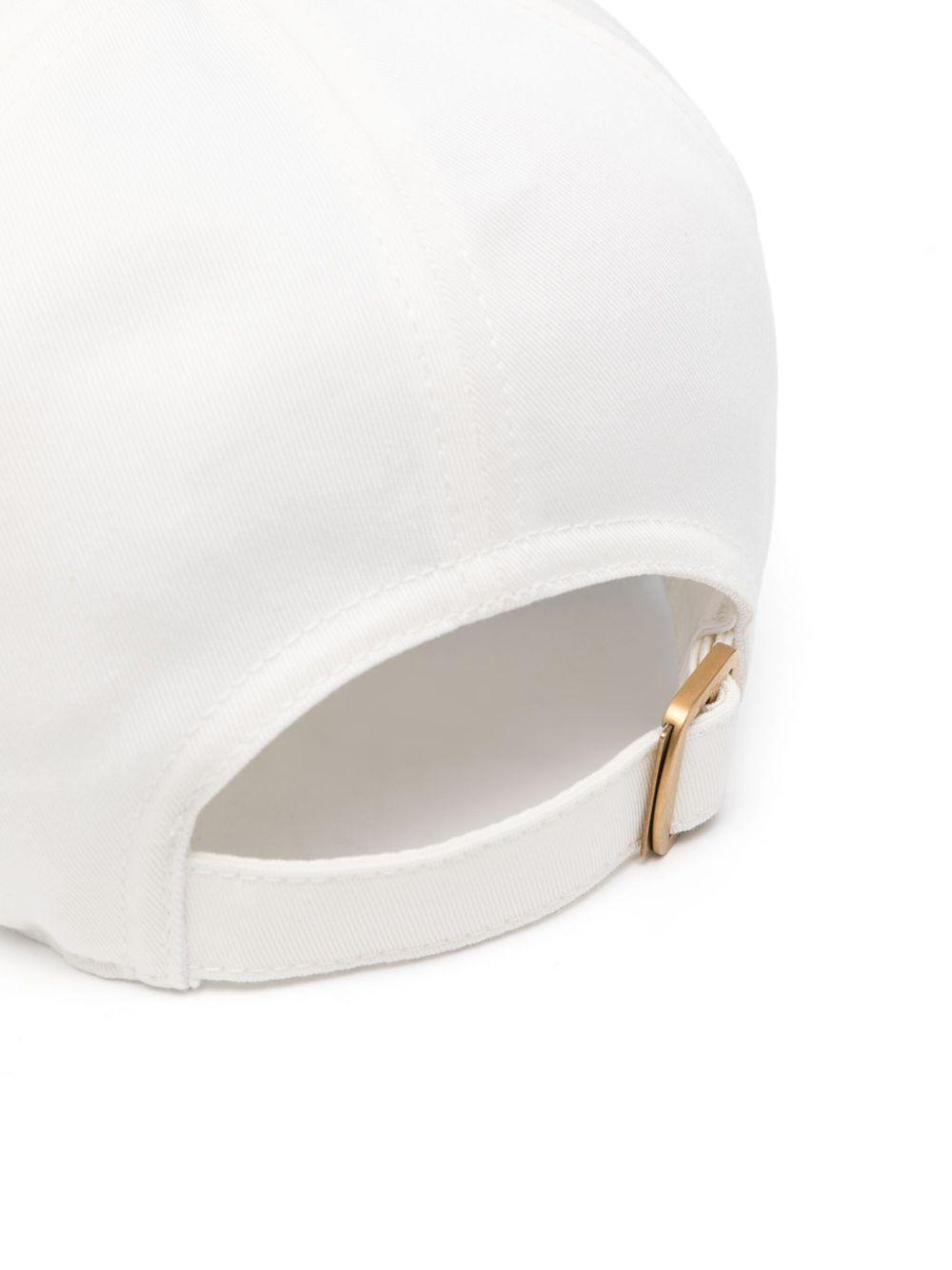 Gucci Logo-Embroidered Baseball Cap in White for Men | Lyst