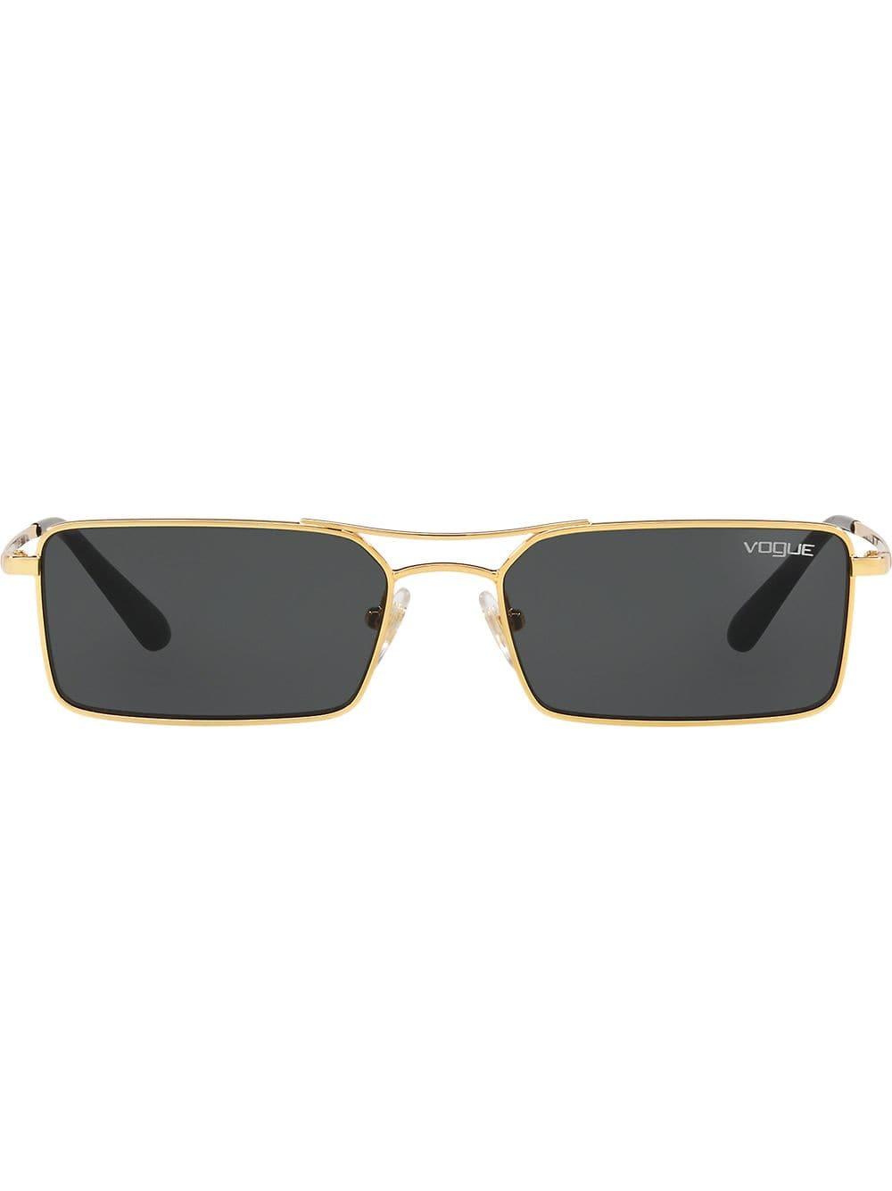 Vogue Eyewear Gigi Hadid Capsule Square Shaped Sunglasses in Metallic |  Lyst Canada