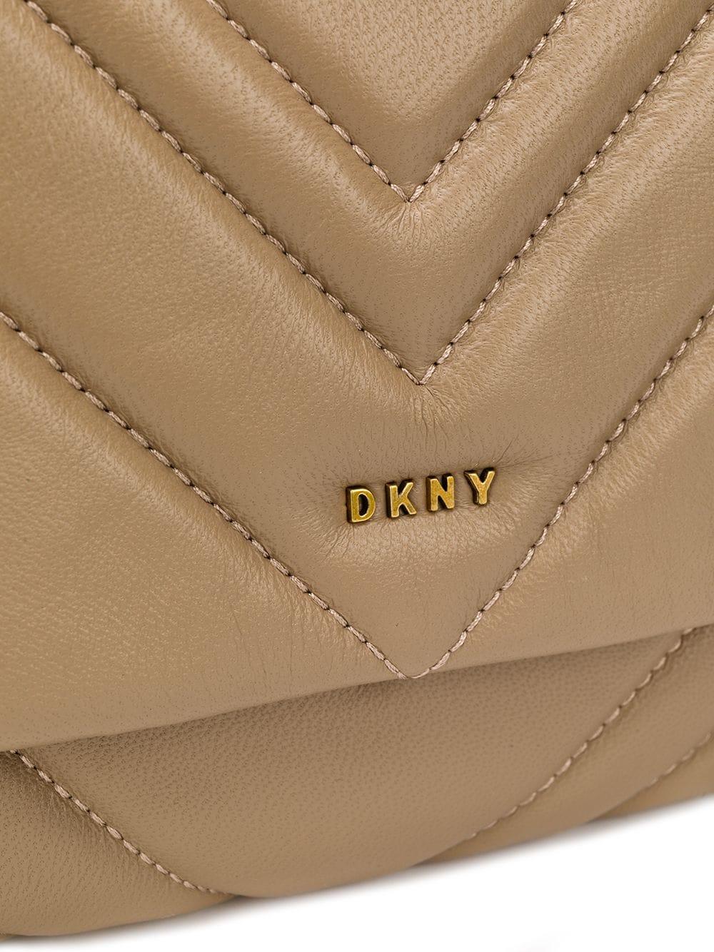 DKNY Vivian Quilted Crossbody Bag in Natural | Lyst