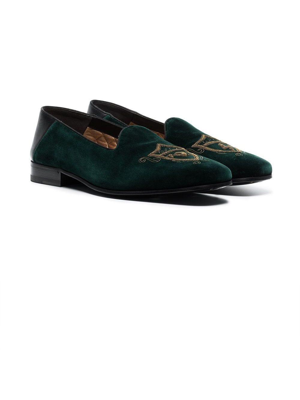 gucci velvet loafers