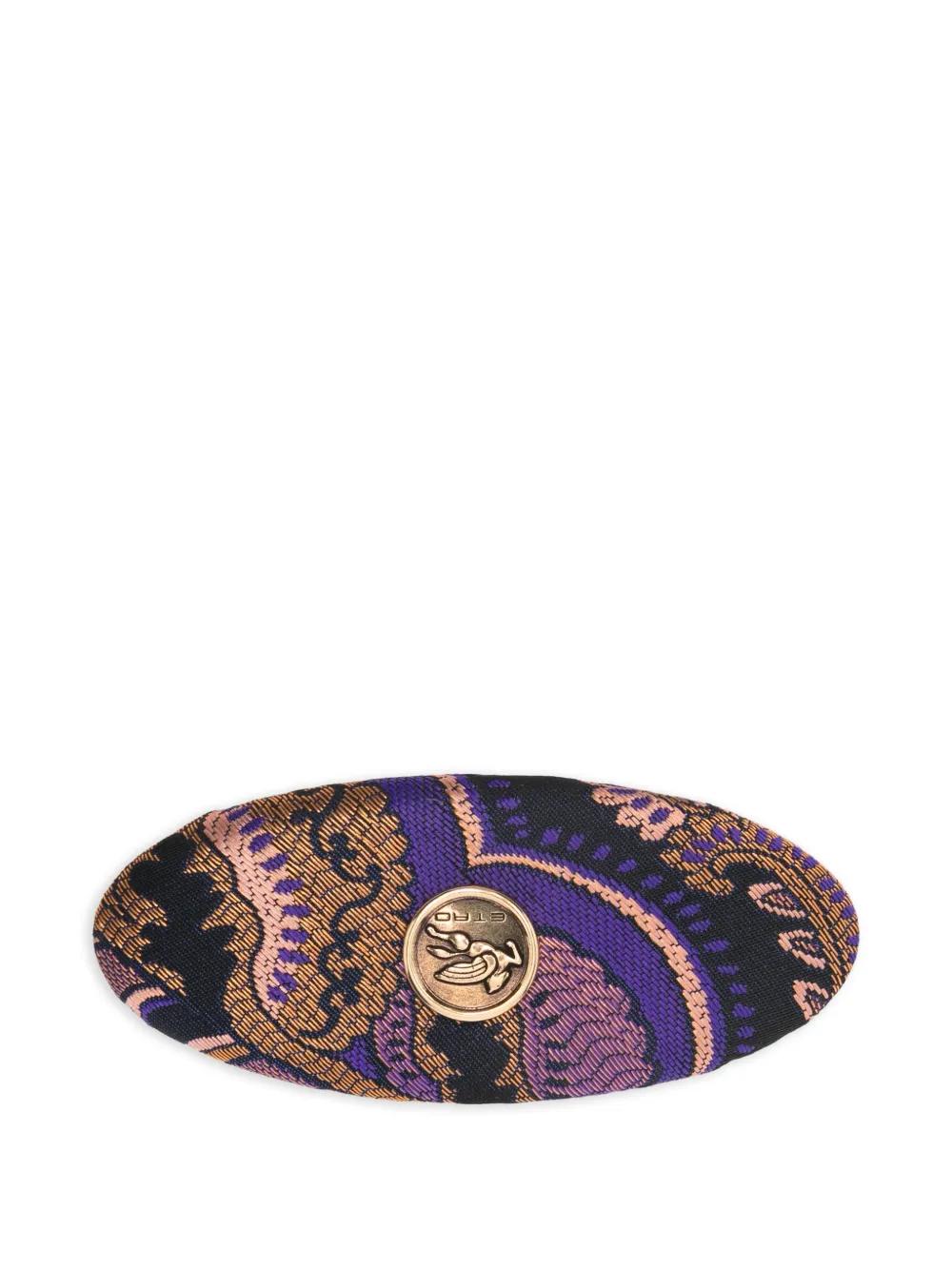 Authentic ETRO Paisley Pattern Cotton Barrette Hair Accessory Multicolor Etro | Accessories | Authentic Etro Paisley Pattern Cotton  main image 3
