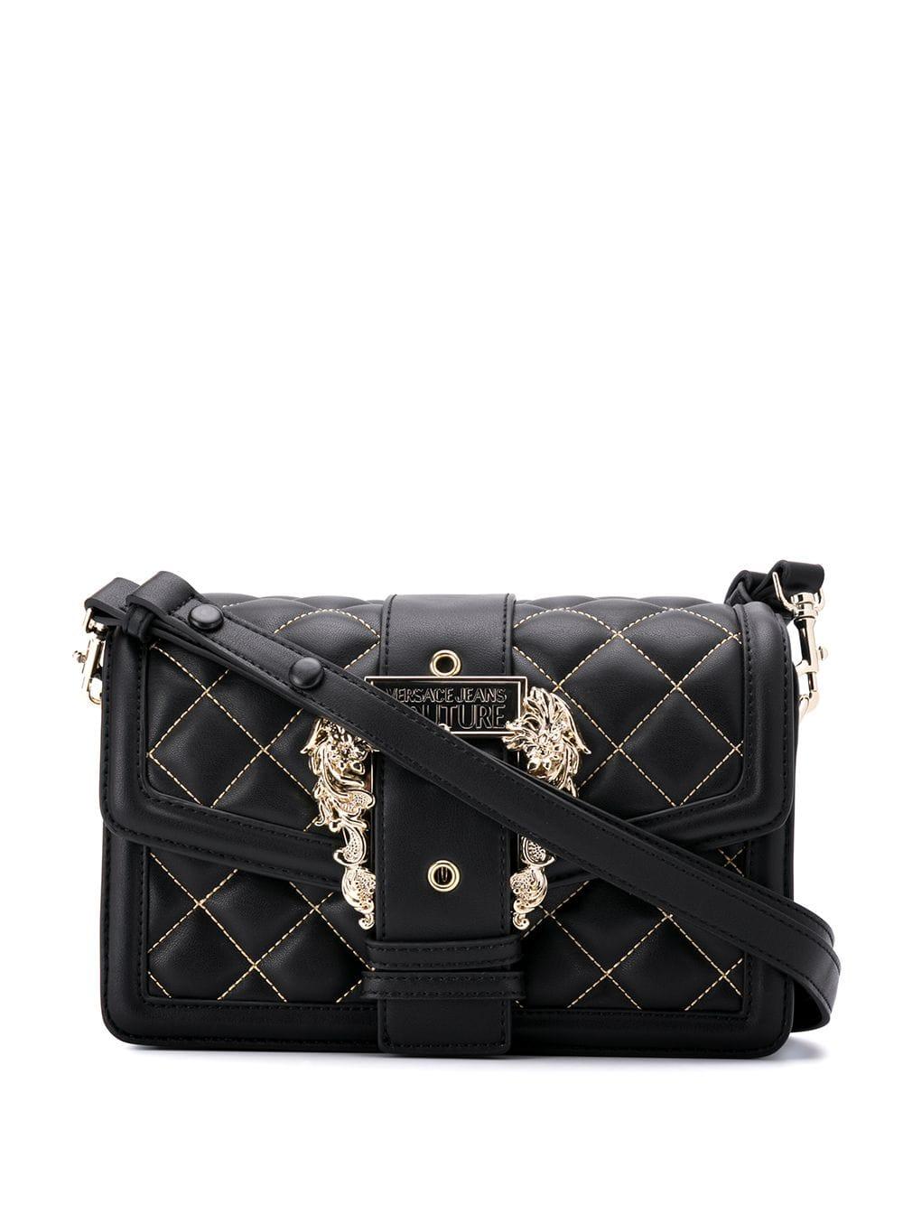 Versace Jeans Quilted Shoulder Bag in Black Lyst