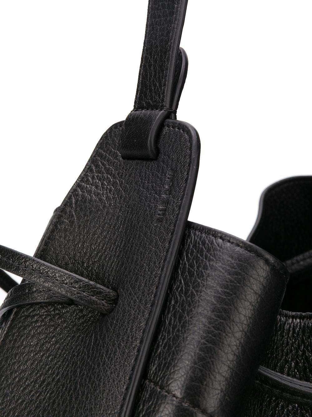 The Row Xl Drawstring Hobo Bag in Black | Lyst