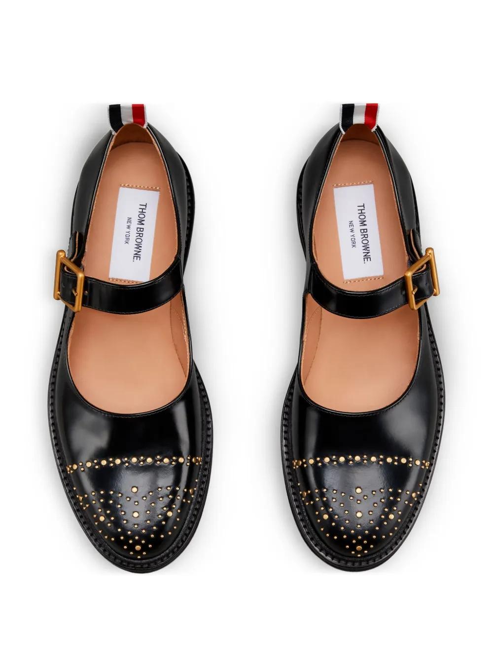 フラットシューズ THOM BROWNE 'Thom John' ballet flats THOM BROWNE Thom John ruched satin ballet flats | THE OUTNET