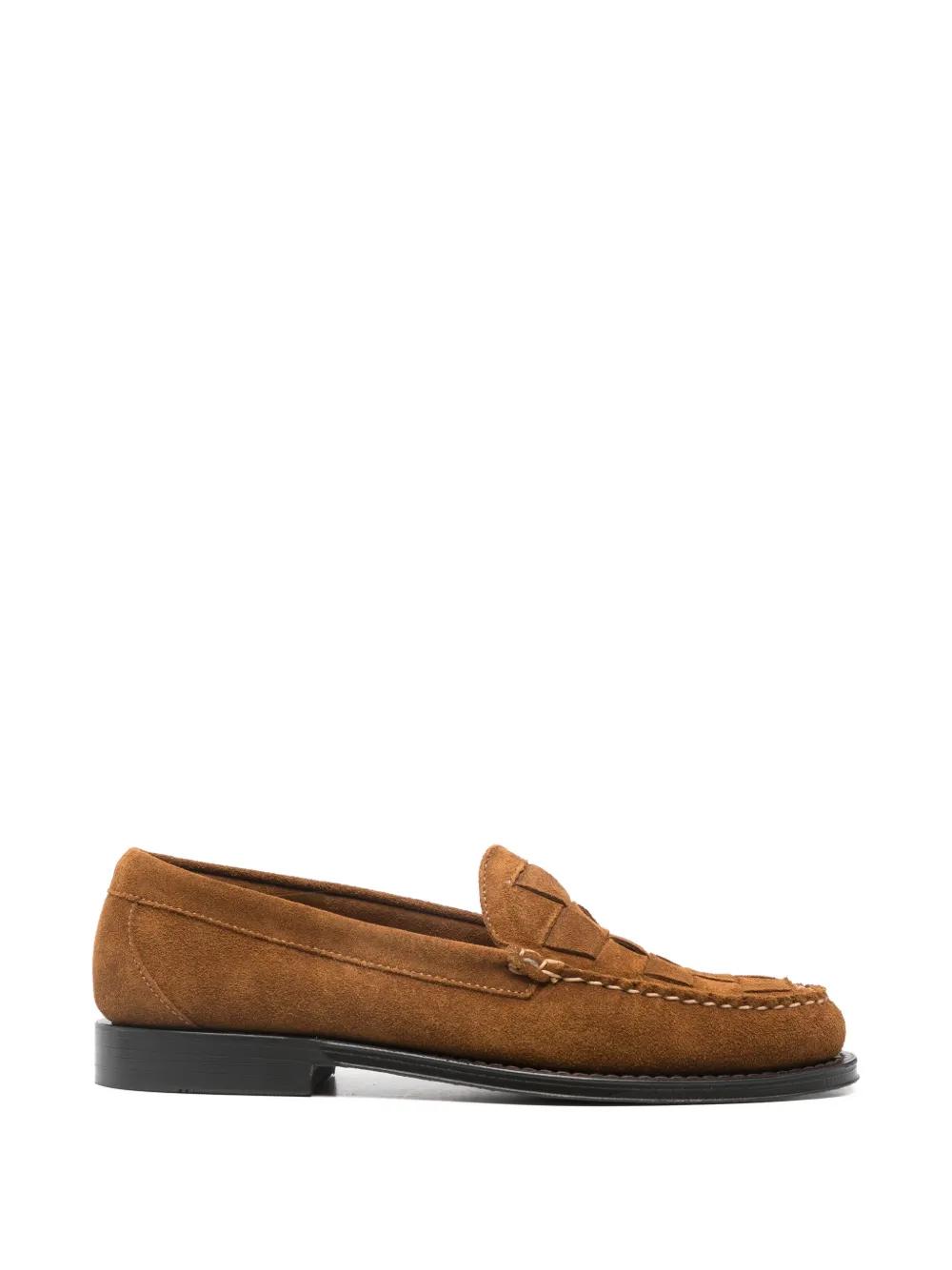 Mocassins Décontractés G.H. Bass Marron Taille 12 Homme En Cuir - Occasion Très Bon État
