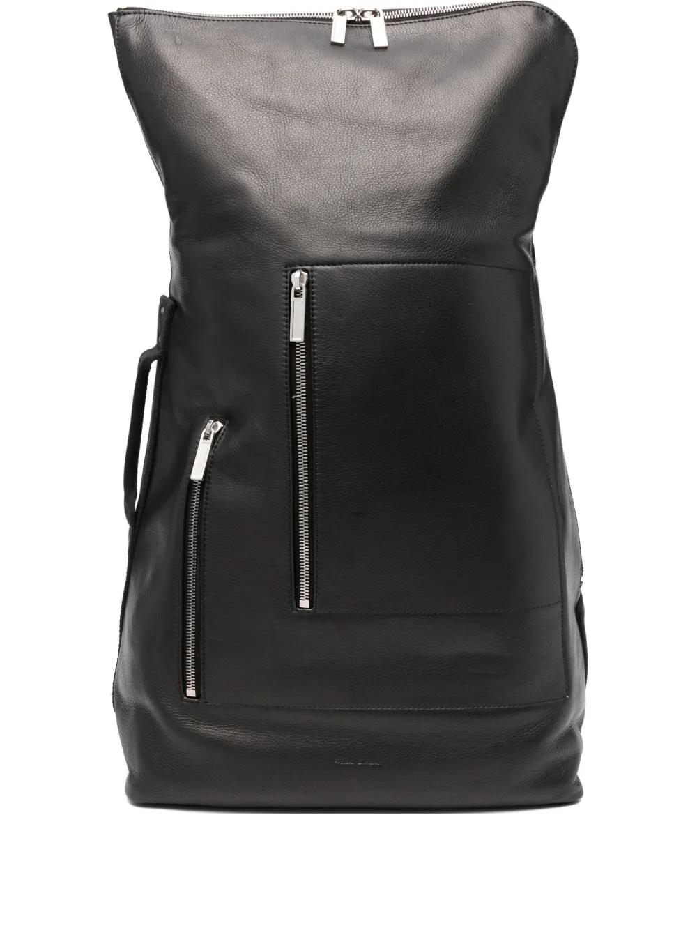 Rick Owens 23AW ブラックバックパック Rick Owens レザー バックパック | ブラック | FARFETCH JP