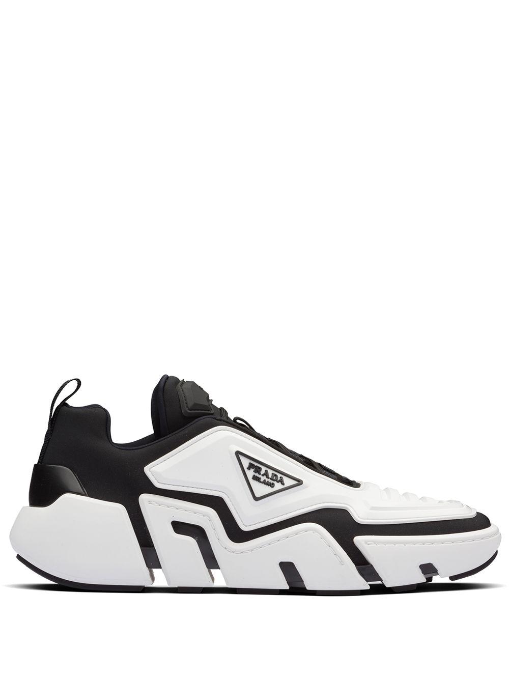 prada techno stretch fabric sneakers