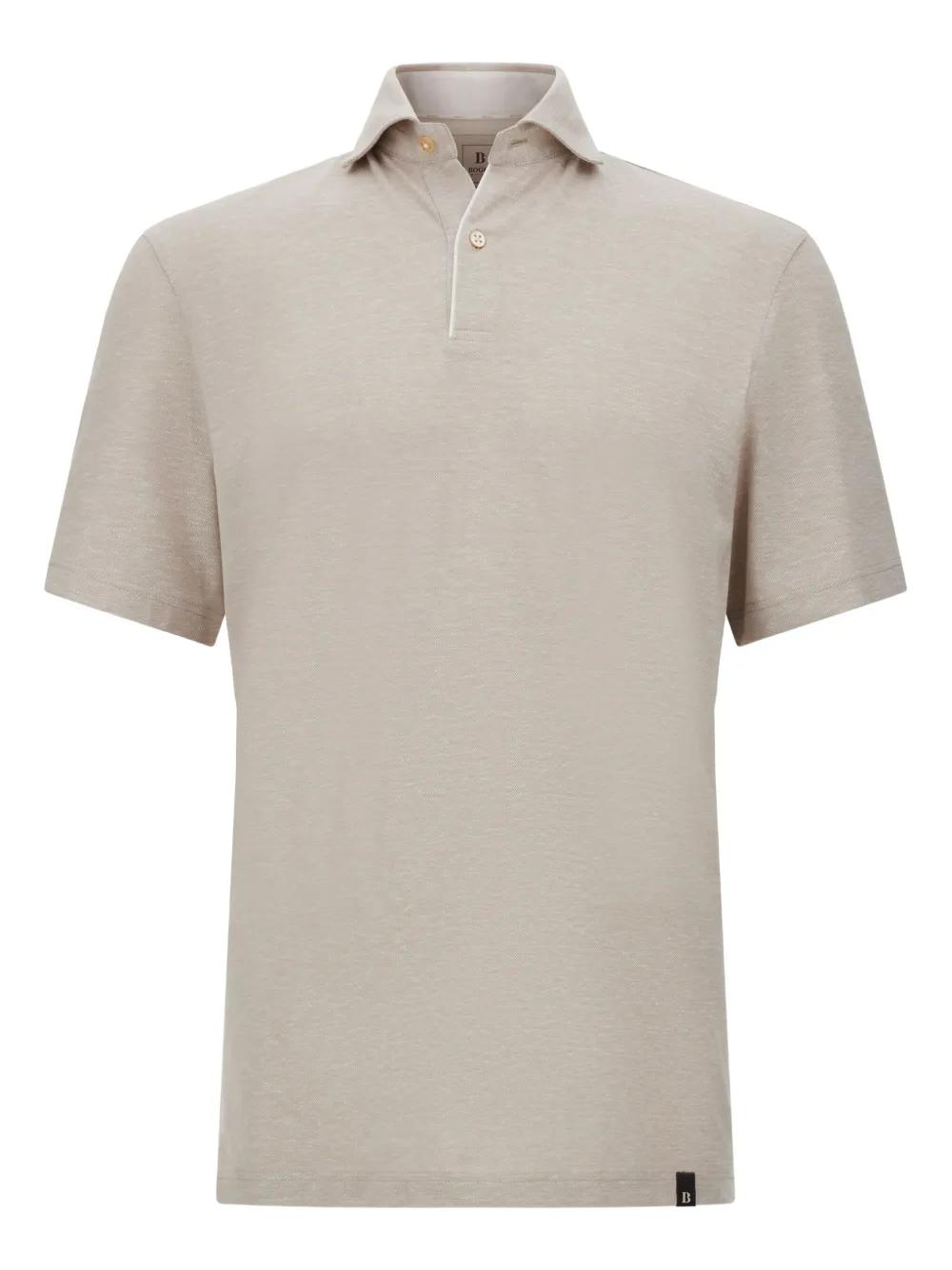 BOGGI Piqué Polo Shirt in White for Men Lyst UK