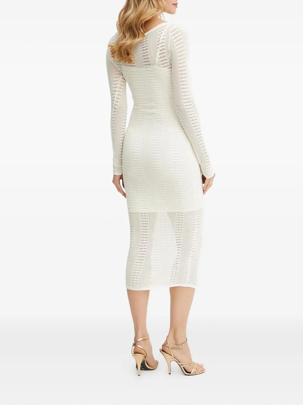 MARCIANO BY GUESS Emma Cut-Out Long-Sleeve Midi Dress in White | Lyst MARCIANO BY GUESS Emma Cut-Out Long-Sleeve Midi Dress in White | Lyst