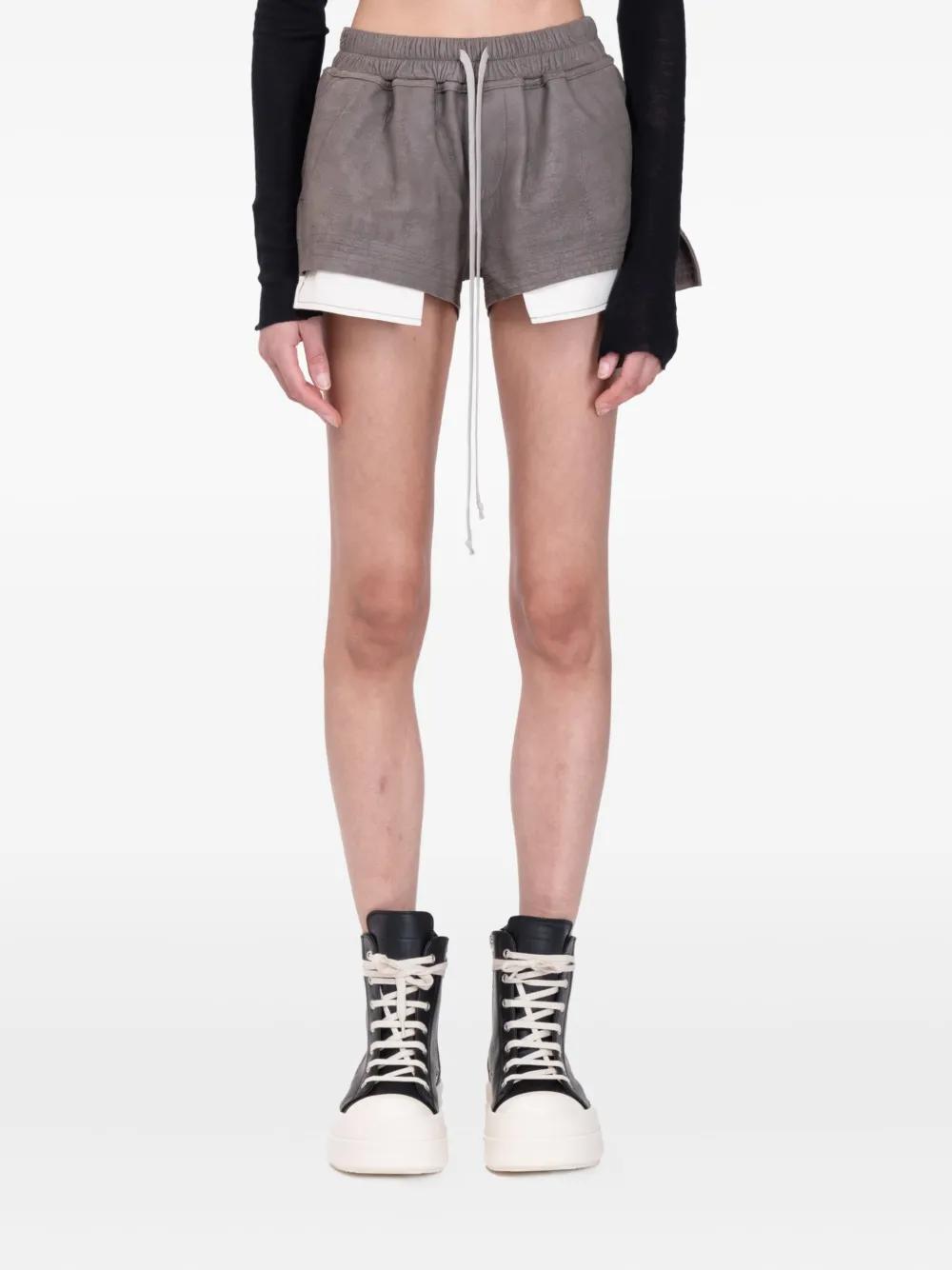 Rick Owens リックオウエンス Fog レザーショートパンツ レディース