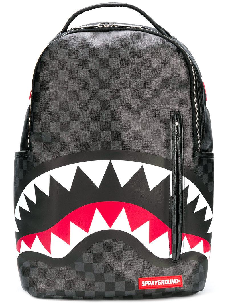 Sprayground Synthetic Sharks In Paris Backpack in Black for Men - Lyst