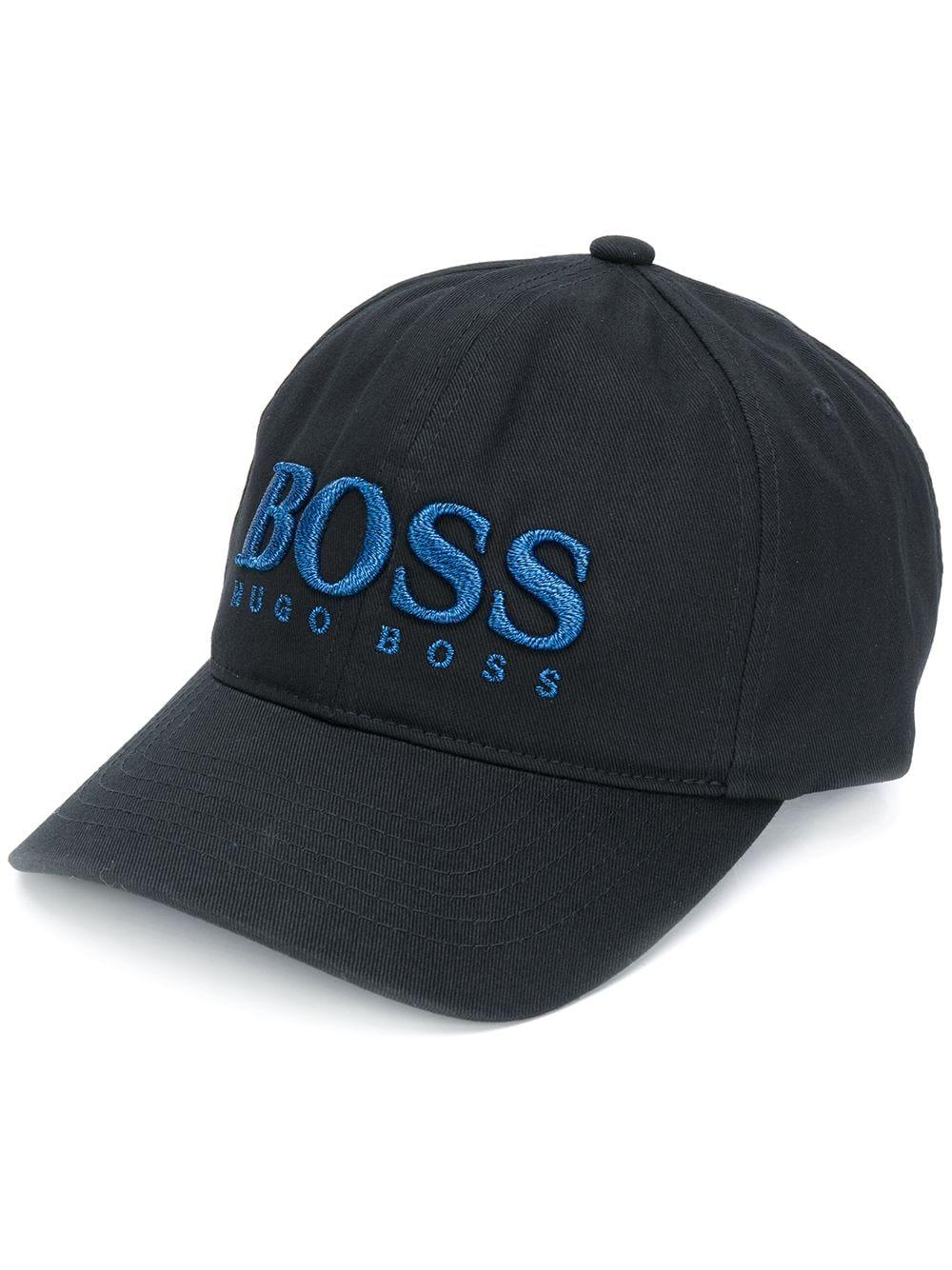 BOSS by Hugo Boss Cotton Embroidered Logo Baseball Cap in Black for Men ...