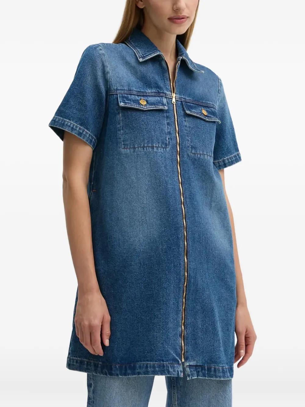 ワンピース A.P.C. DENIM ANNELIE DRESS A.P.C. Annelie Belted Denim Midi Dress | ブルー | FARFETCH JP