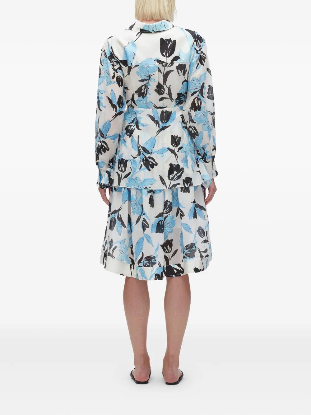 3.1 Phillip Lim ワンピース 白x青 2020324A0056 3.1 Phillip Lim Dresses for Women | Online Sale up to 39