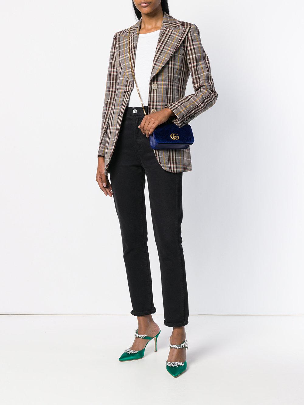 gucci chevron textured logo clutch