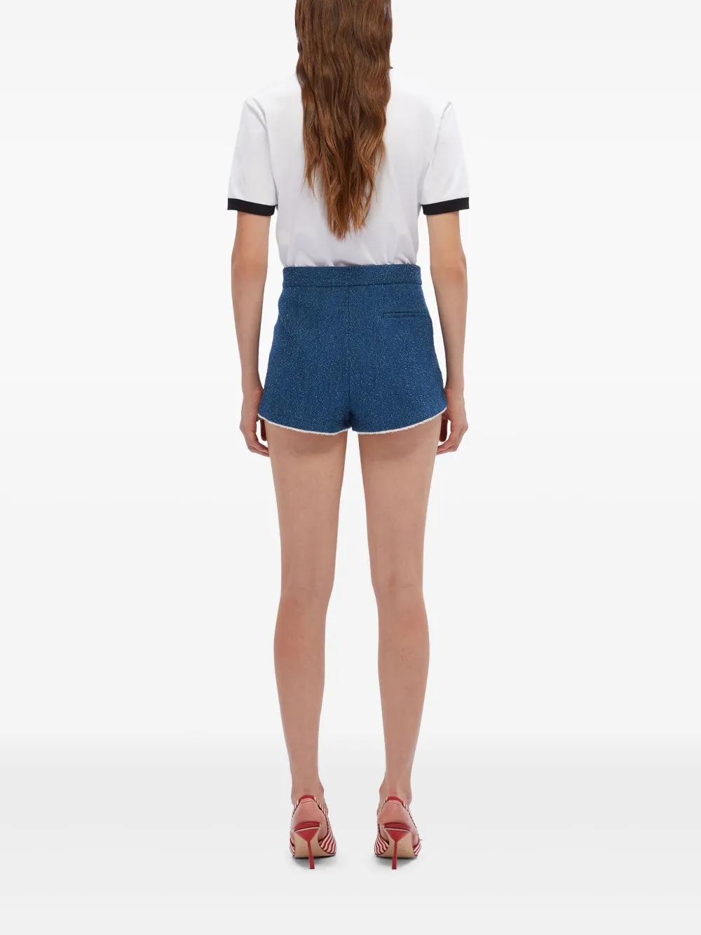 【関税込み】MSGM ブルー ストライプ ショートパンツ 231443F088000_1.jpg
