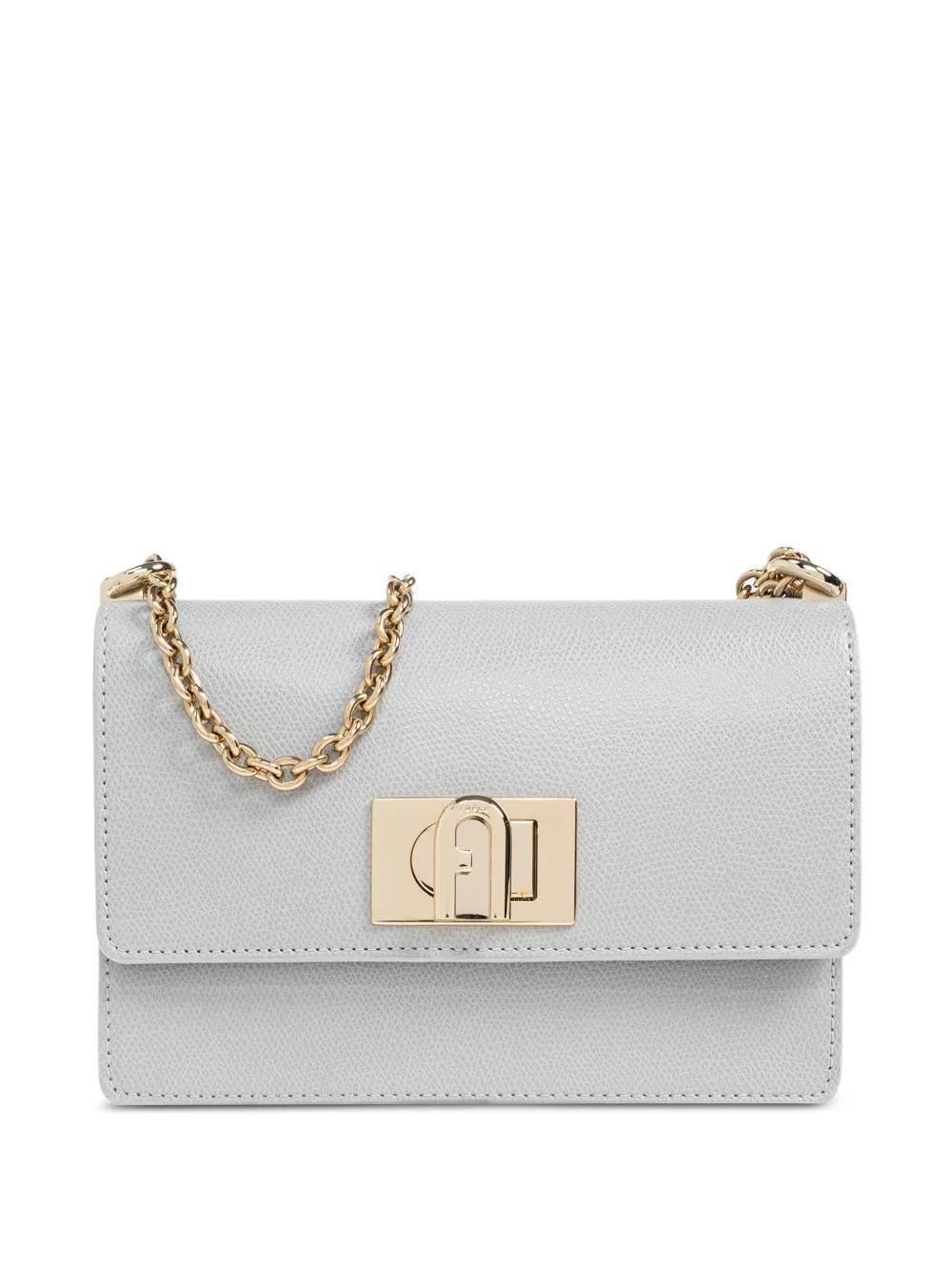 Sac à Main Furla En Cuir Blanc - Thème Chat - Sac Porté épaule - Occasion
