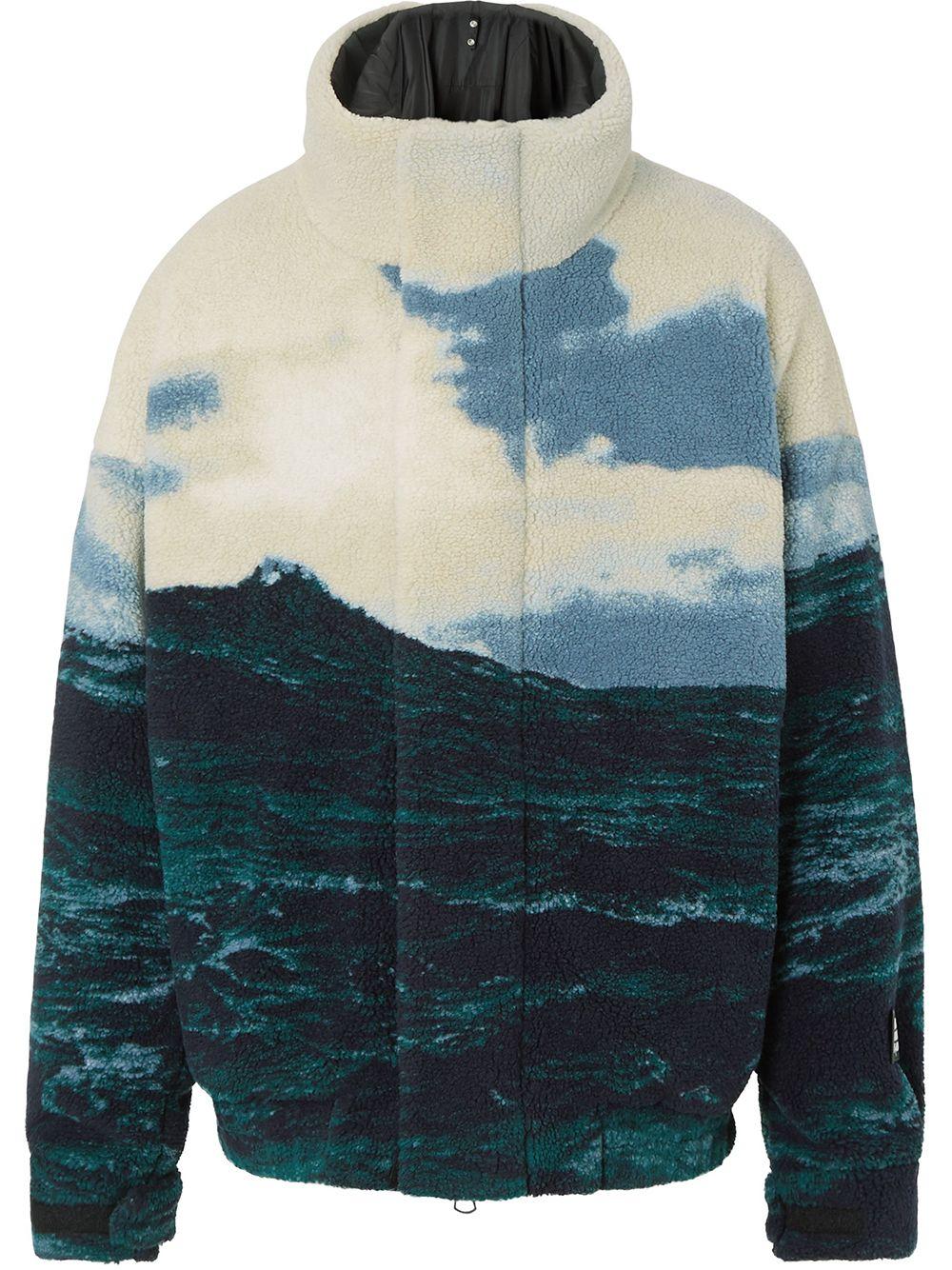 Burberry Sea Print Fleece Jacket for Men | Lyst