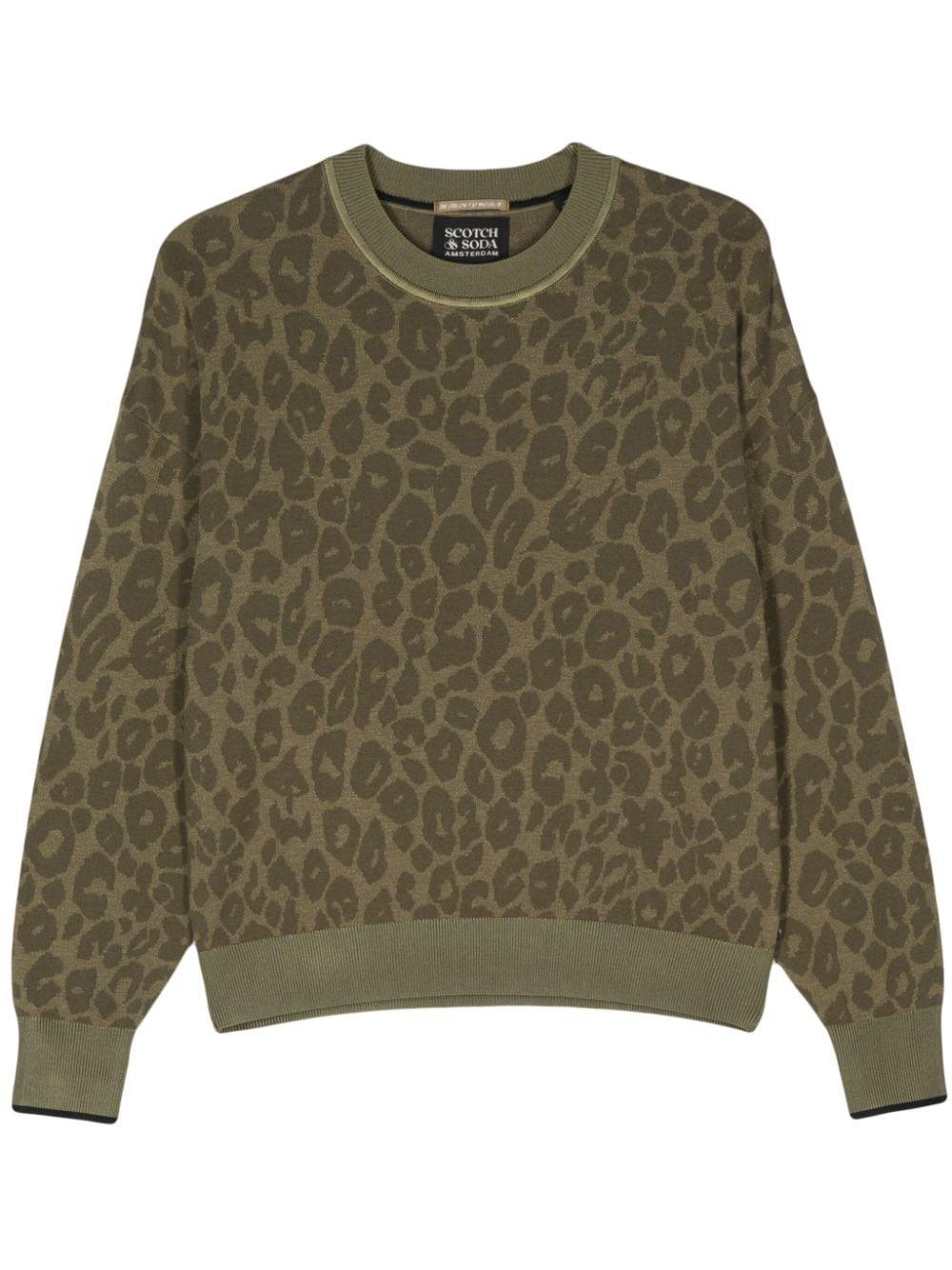 Scotch and soda leopard sweater hot sale