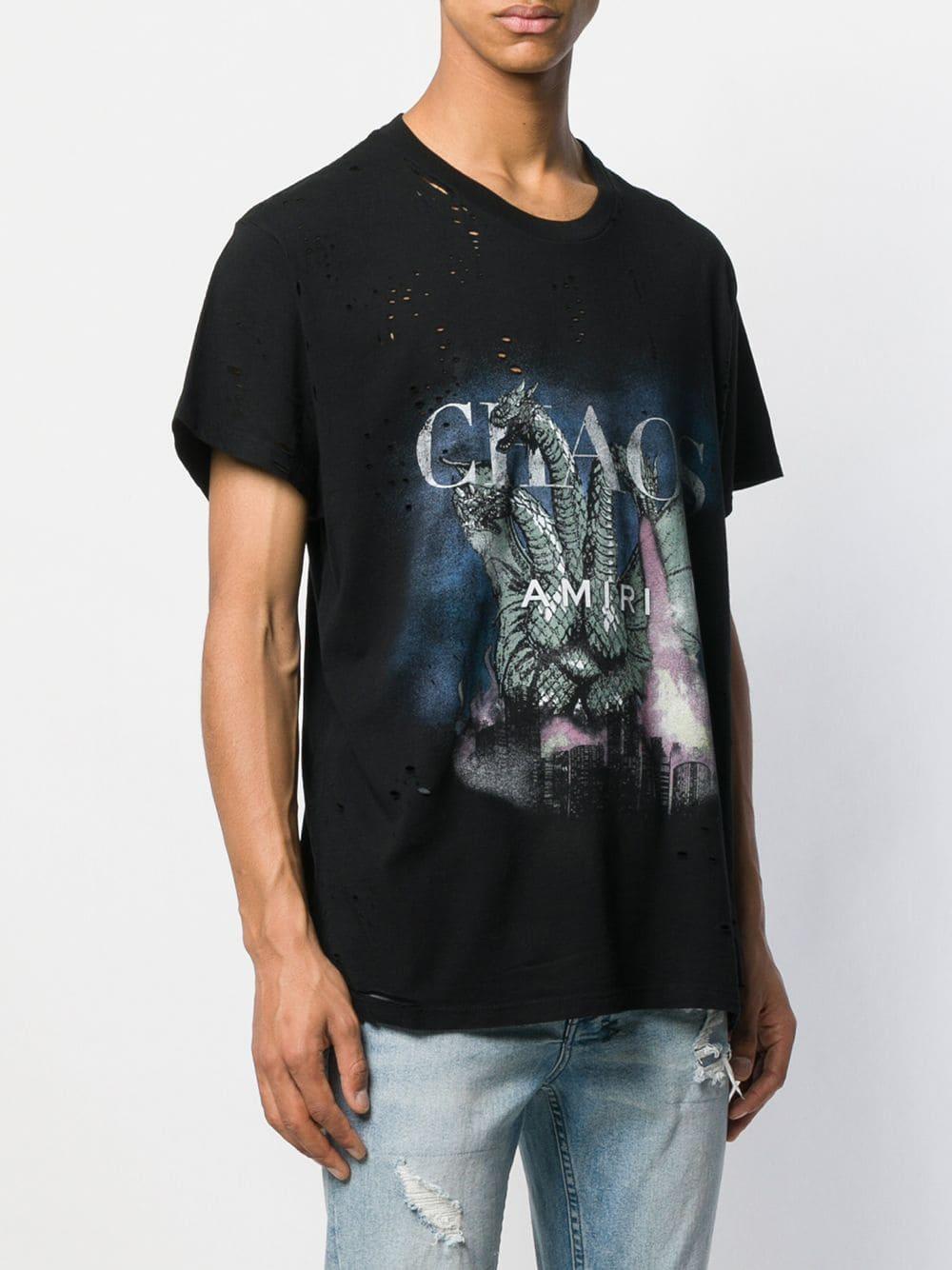 Amiri Chaos Print Cotton Jersey T-shirt 