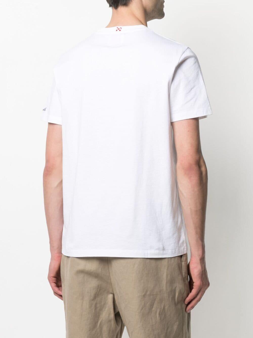 Mc2 Saint Barth Baumwolle T-Shirt mit "Vespa Les Italiens"-Print in Weiß  für Herren - Lyst