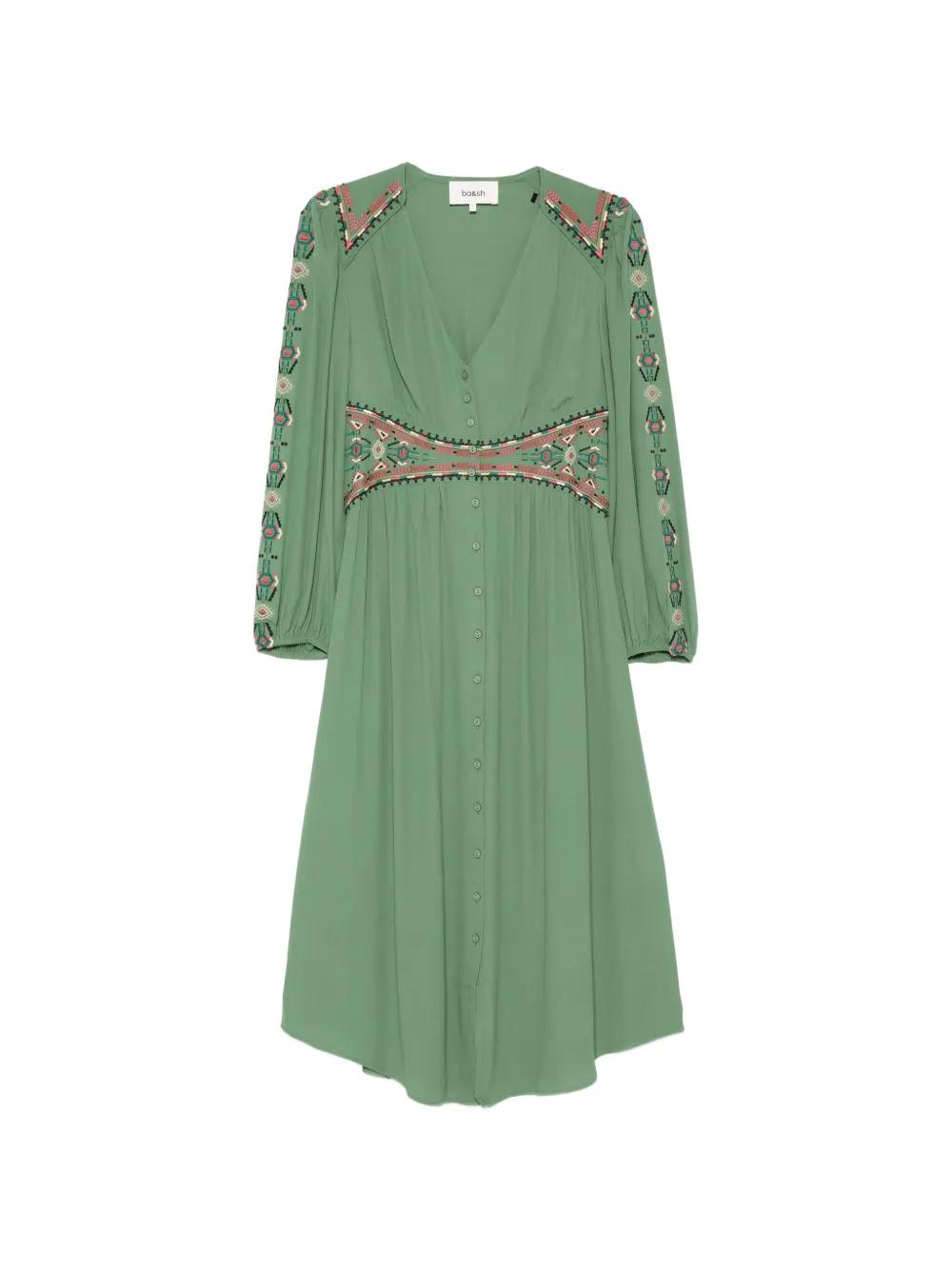 chinese dress ladies Floria Printed Dress in Multi from Ba&sh Paris – Edito boutique main image 0