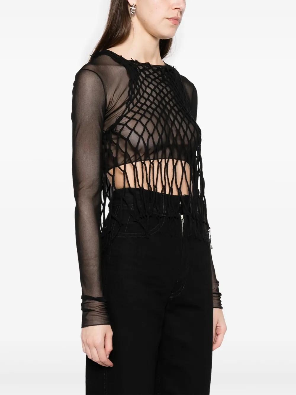 MM6 by Maison Margiela Mesh Tops for Women | Lyst