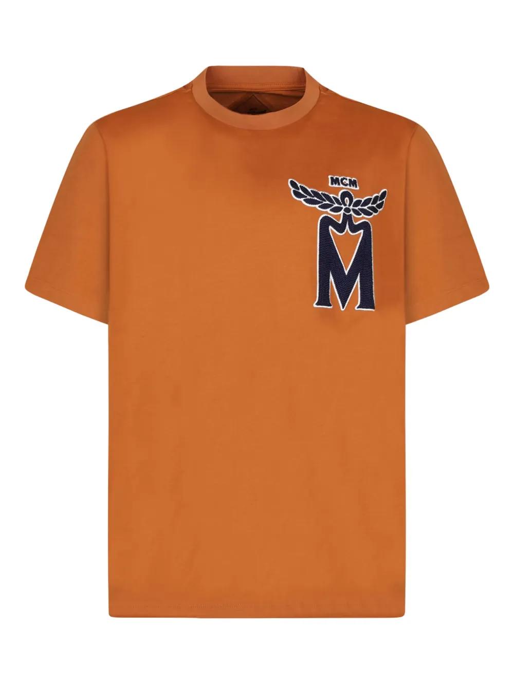 Tシャツ・カットソー MCM Men T Shirts MHTFSMM01 CO BROWN MCM-Classic-Logo-T-shirt-Brown