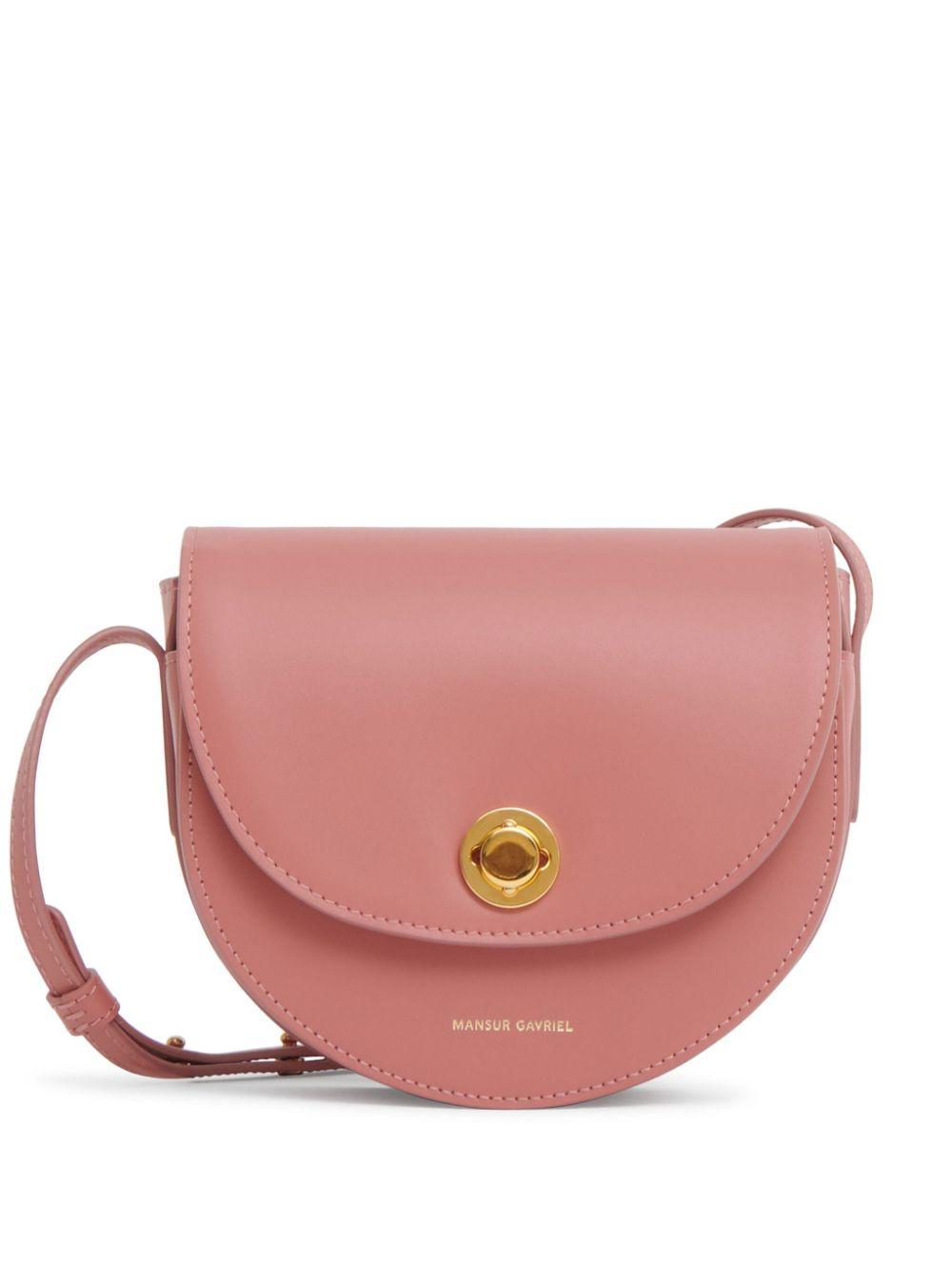 豪華 MANSUR GAVRIEL 円形ハンドバッグ ピンク バッグ