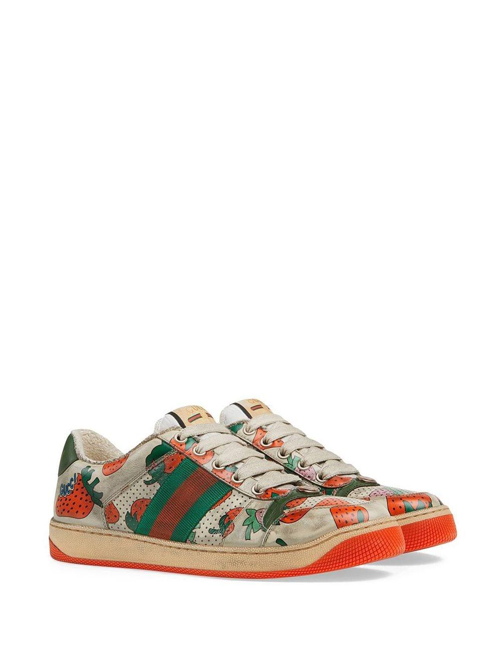 strawberry gucci sneakers