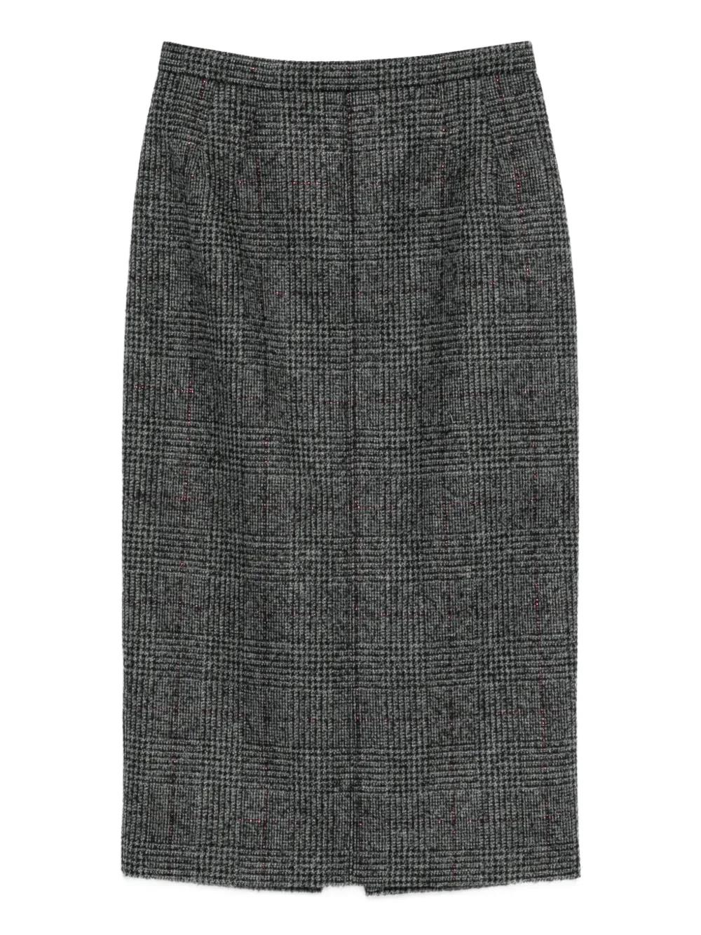 N°21 スカート N°21 チェック スカート グレー | Lyst