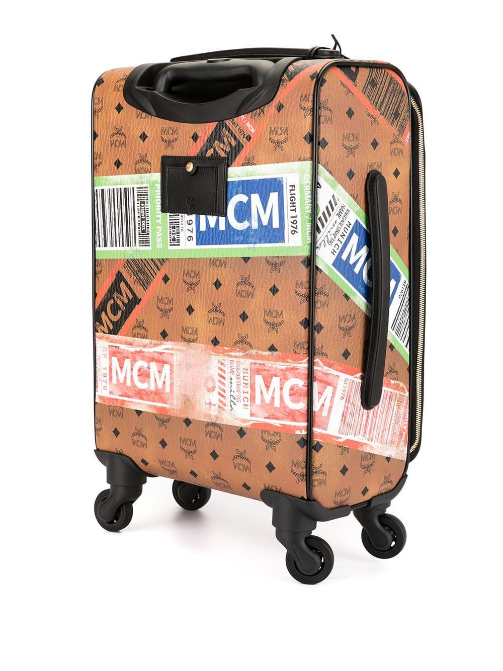 mcm rolling luggage
