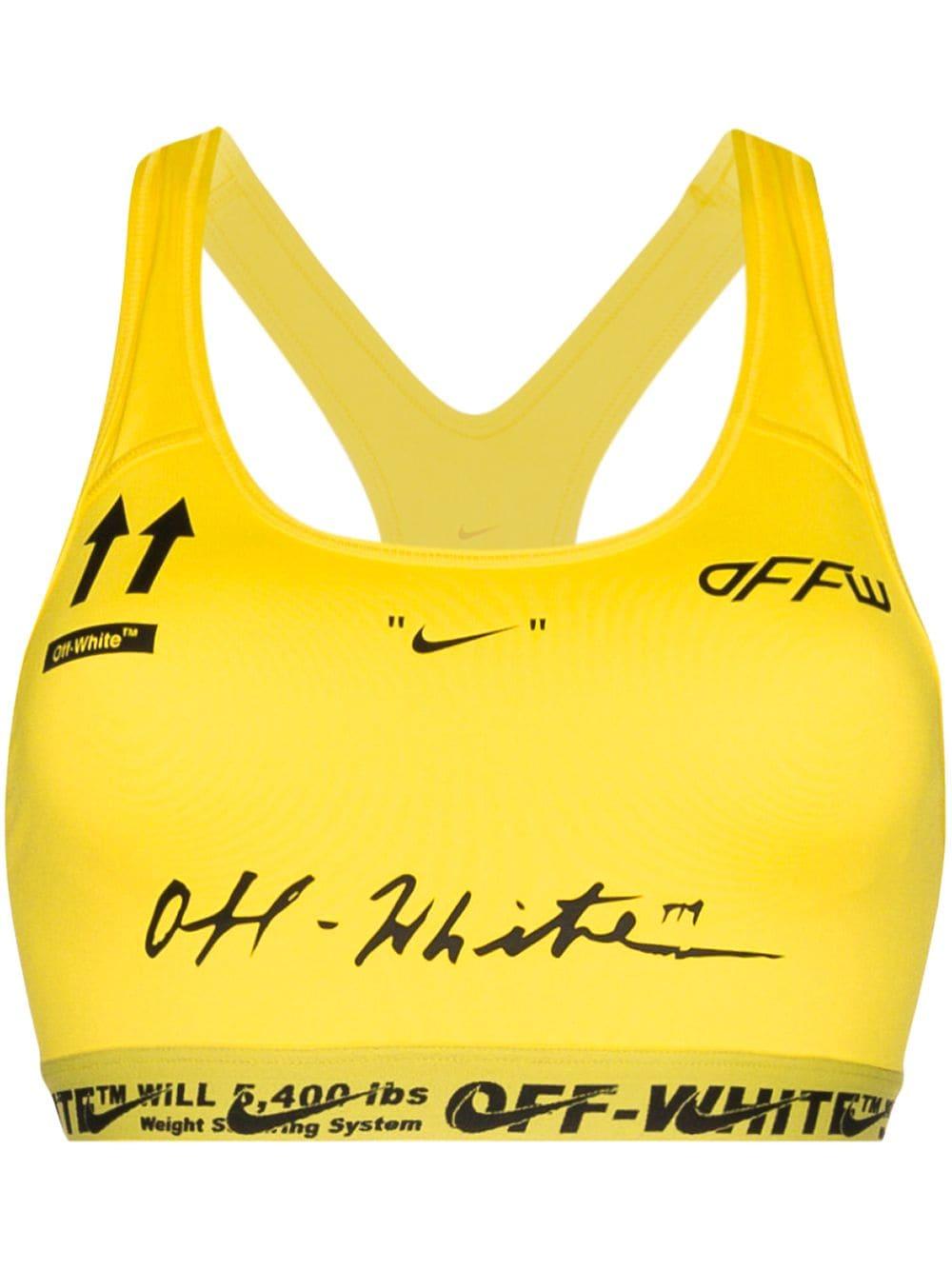 NIKE X OFF-WHITE Synthetisch X Off-white Sport-bh in het Geel | Lyst NL