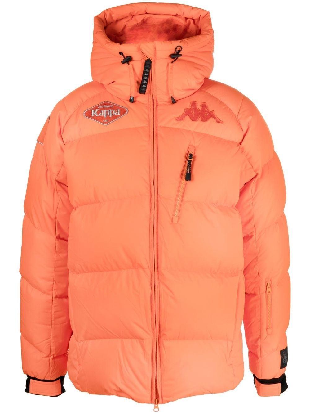 Abrigo acolchado con parche del logo Kappa de hombre de color Naranja | Lyst