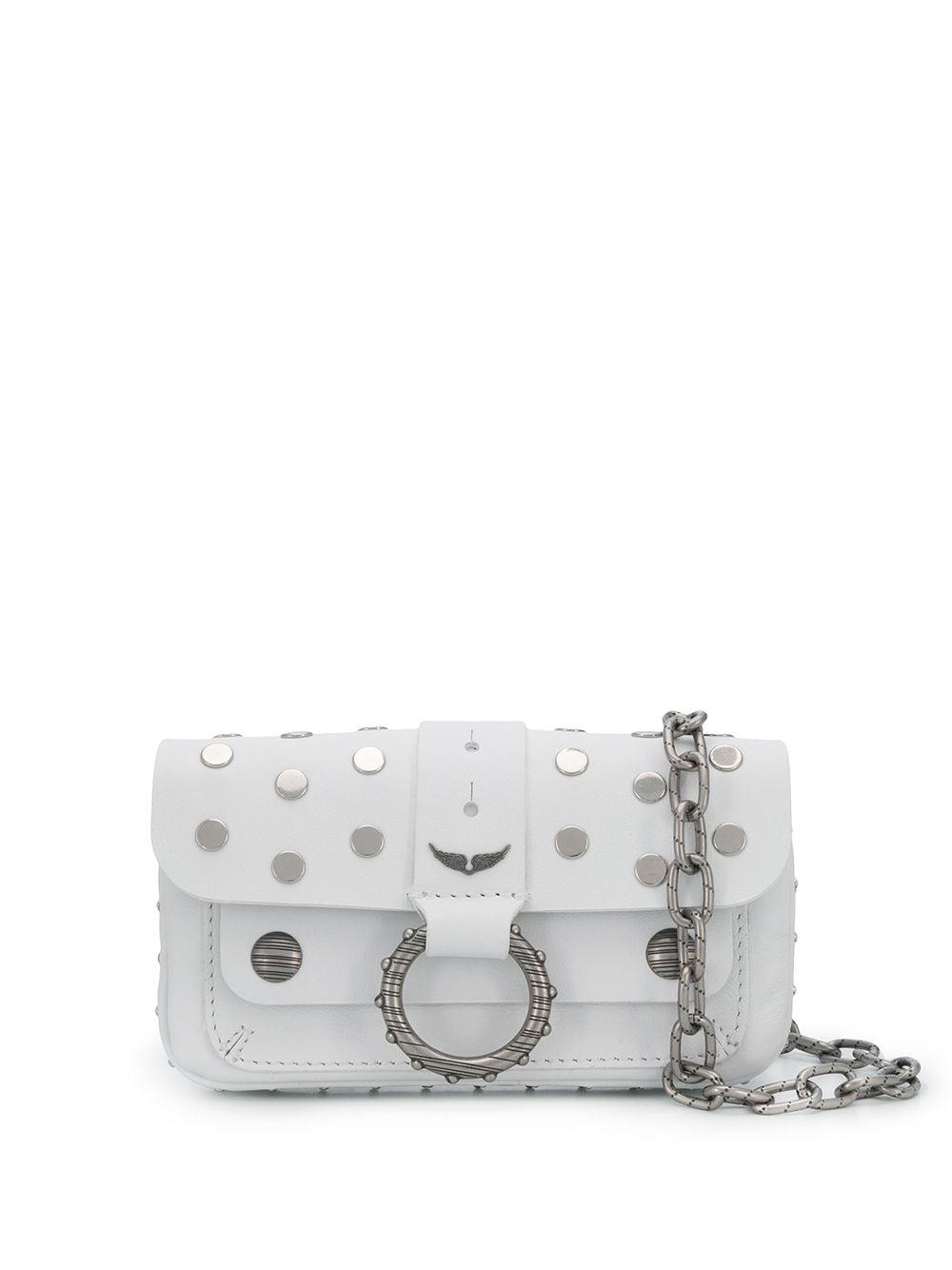 Zadig & Voltaire Leather Fashion Show Kate Studs Wallet Bag in White Lyst
