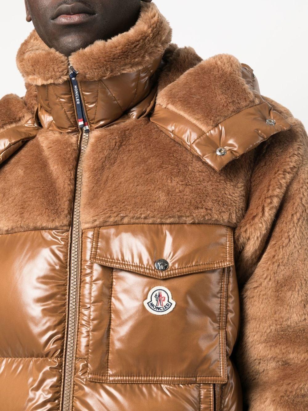 Moncler Thymelee Down Jacket in Brown for Men | Lyst